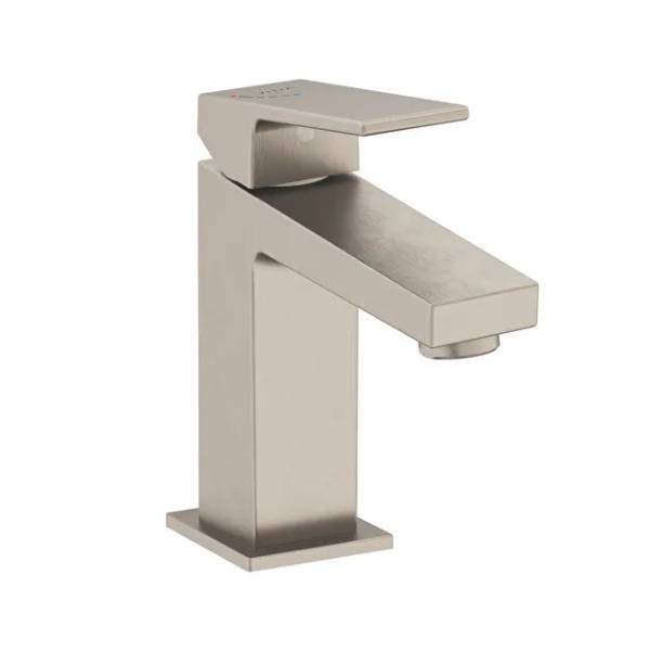 A4372034VUK- Minimax Square compact basin mixer, Brushed Nickel - Mixer Tap
