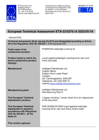 European Technical Approval (ETA)