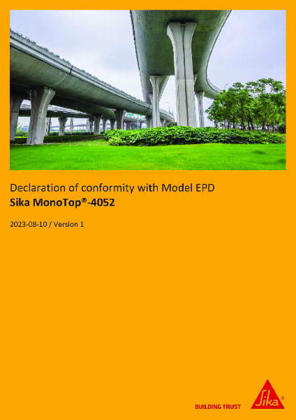 EPD - Sika MonoTop®-4052