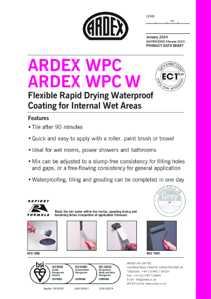 ARDEX WPC Datasheet