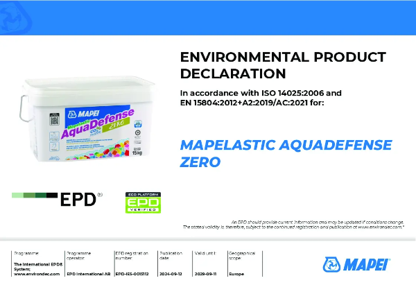 EPD-IES-0015112:001 Mapelastic Aquadefense Zero.pdf | Mapei S.p.A ...