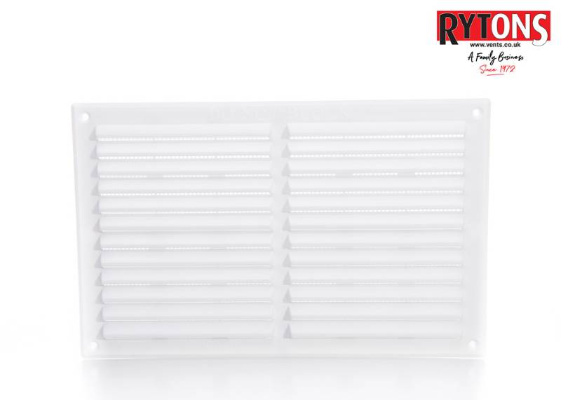 Rytons Plastic Louvre Ventilator with Flyscreen Range