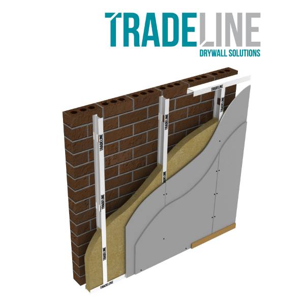 TRADELINE Independent Wall liner System Utilising British Gypsum Gyproc Board