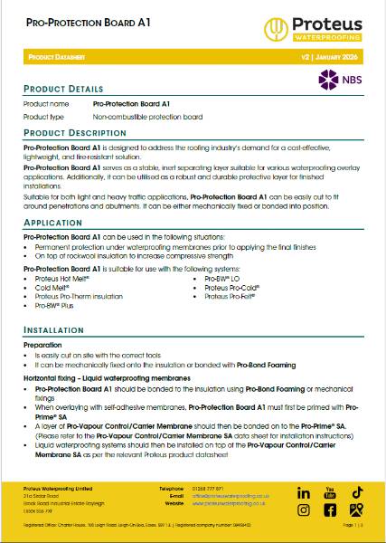Product Data Sheet - Pro-Protection Board A1