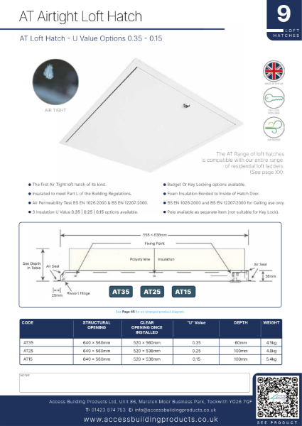 AT Airtight Loft Hatch Brochure