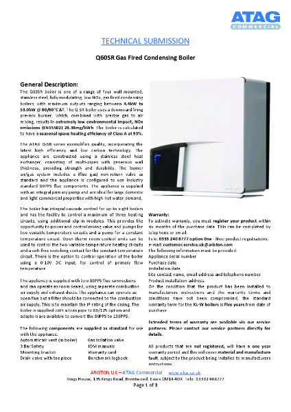 Technical Submission - Q60SR