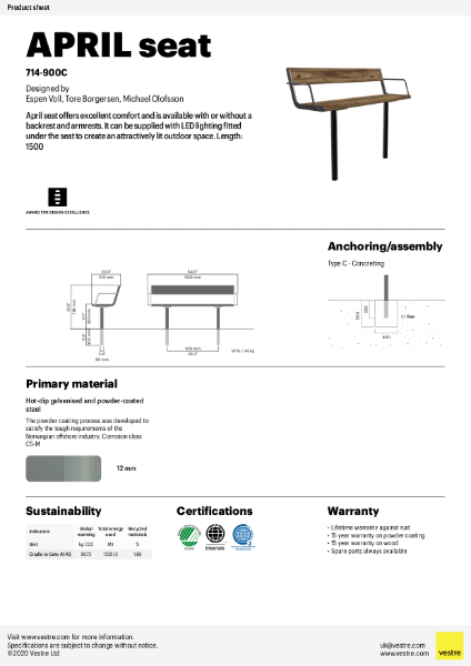 APRIL Seat 714-900C