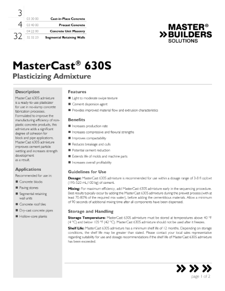 mastercast-630s-tds