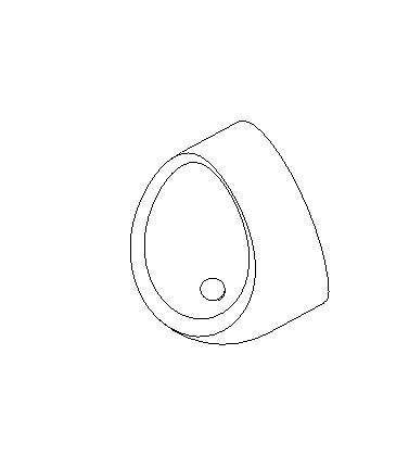Wall mounted individual urinal bowl 