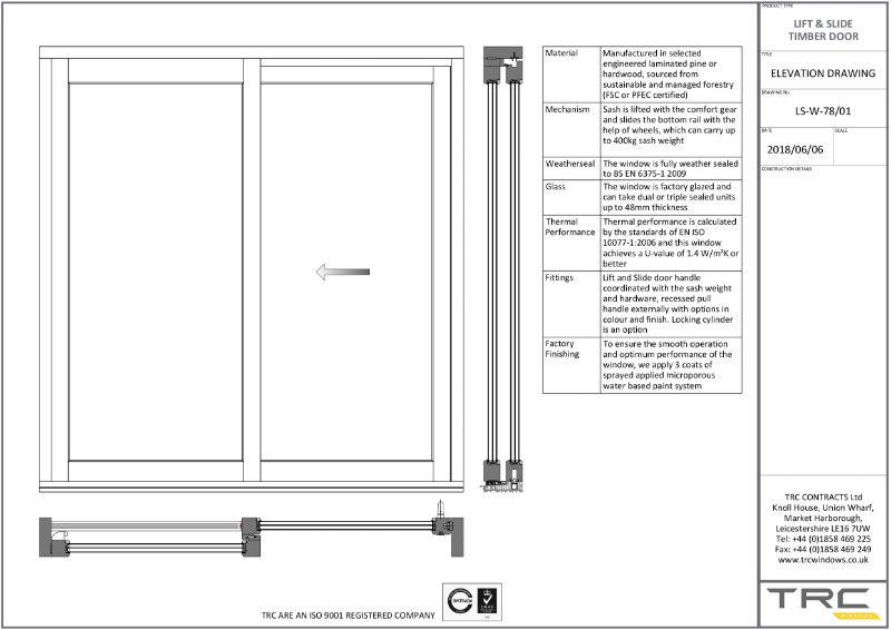 Timber Lift and Slide Doors