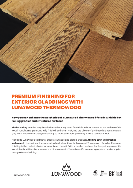 Premium Finishing for Lunawood Thermowood