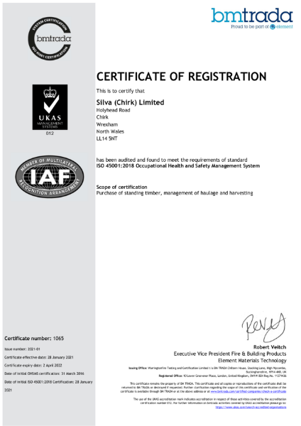ISO 45001 Certificate 