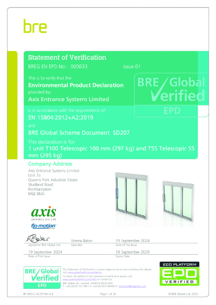 BRE Certificate