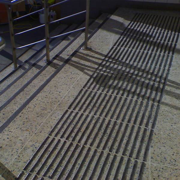 Tactile Corduroy Hazard Warning Strips in Stainless Steel, Bronze and Brass - Corduroy Hazard Waring Strips