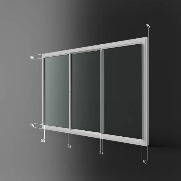 Horizontal Sliding Unit - Three Panel (HS3) - Secondary Glazing Unit