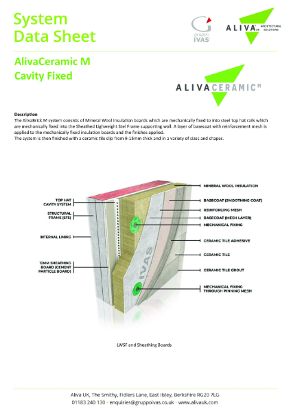 AlivaCeramic M - Cavity Fixed