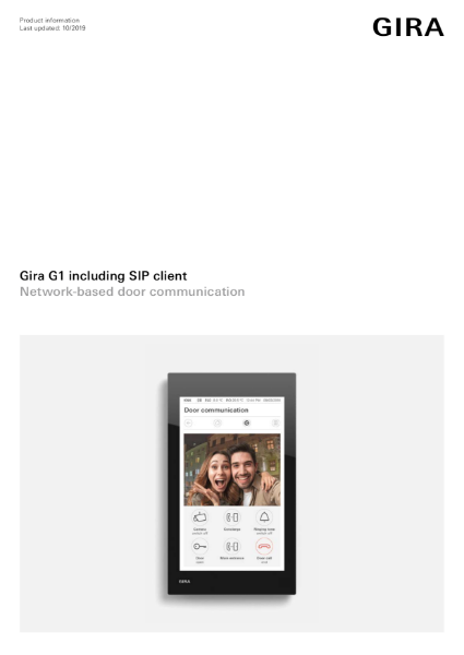 Gira SIP Client for network-based door communication