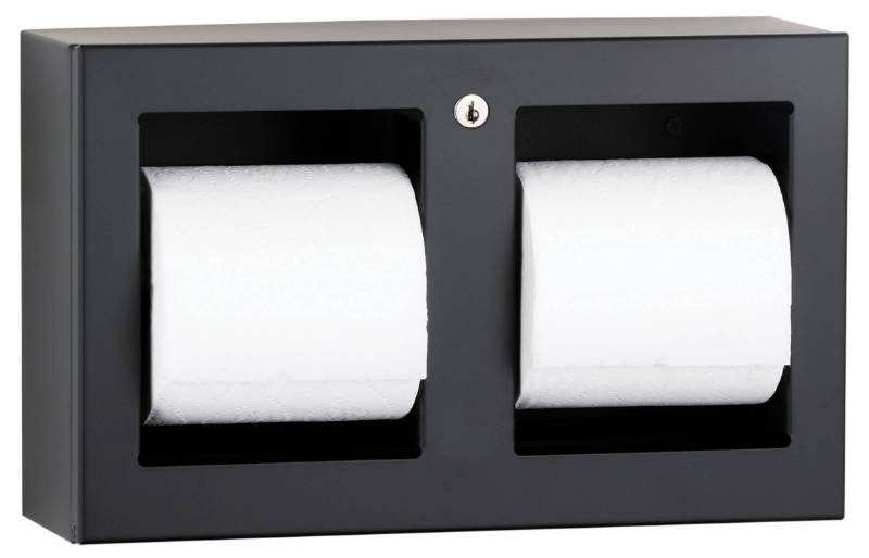 Surface-Mounted Multi-Roll Toilet Tissue Dispenser, Matte Black, B-3588.MBLK - Toilet Tissue Dispenser