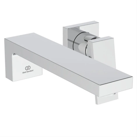 Extra Single Lever Wall Mounted Basin Mixer, 230mm Spout