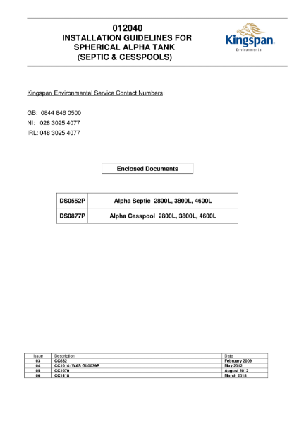 Alpha Septic Manual
