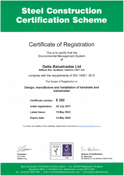 ISO 1401 Certificate