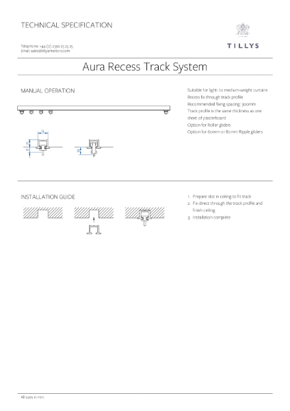 RTS12 Specification Guide