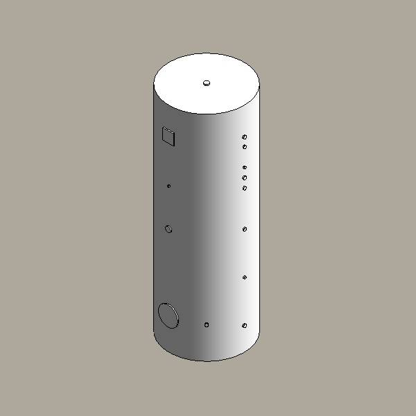 Dual coil hot water storage cylinder