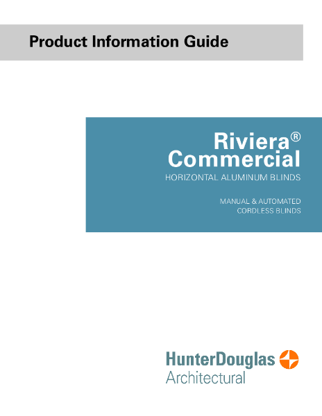 Riviera Product Info - Guide
