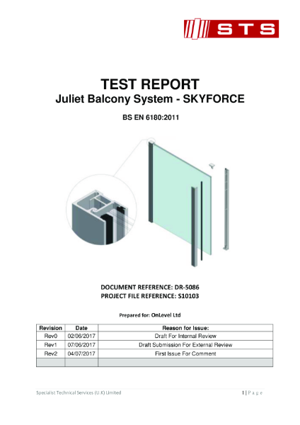 S10103 SKYFORCE Test Report