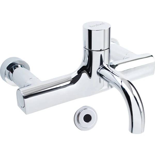 Twyford Sola Washbasin Tap, Wall-Mounted, Battery Operation, Thermostatic Mixer