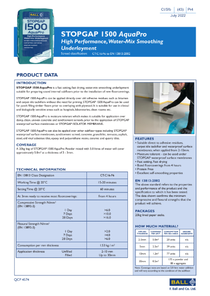 Stopgap 1500 AquaPro TDS