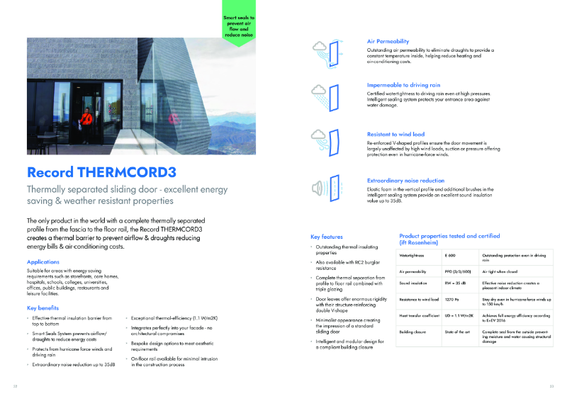 Record THERMCORD3 Datasheet