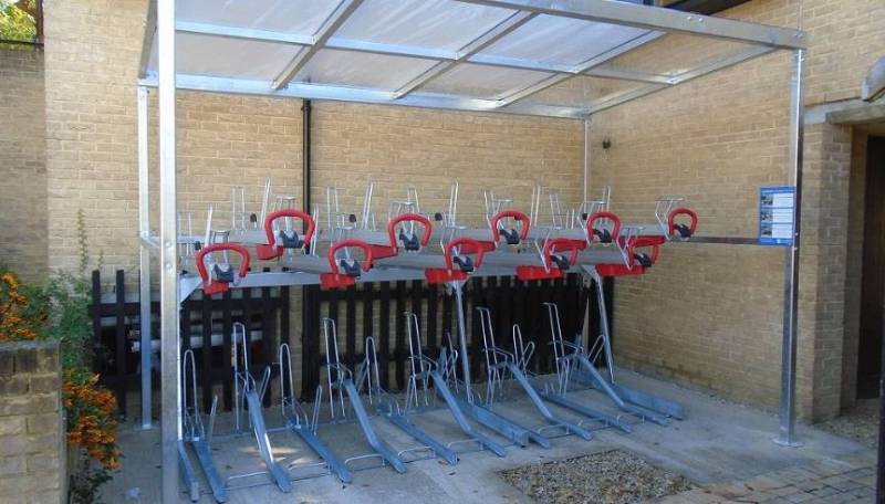 Cambridge Two-Tier Bike Shelter