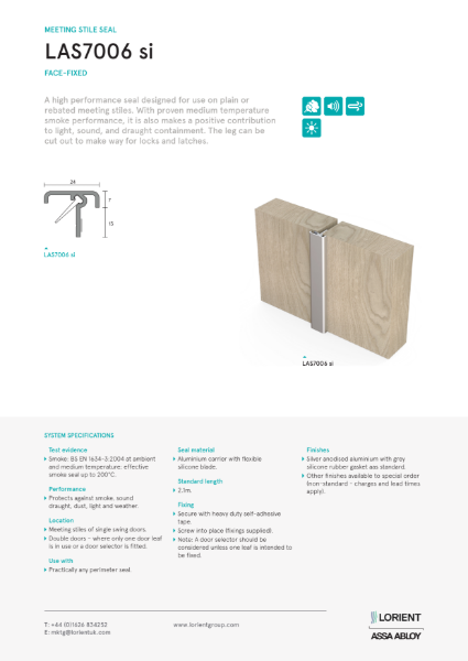 LAS7006 si meeting stile datasheet