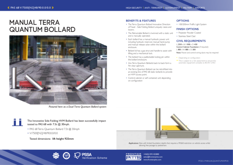 PAS 68 Terra Quantum Bollard