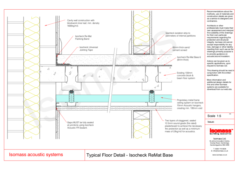 Typical Floor Detail - Isocheck ReMat Base