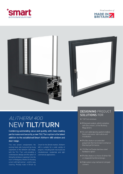 Alitherm 400 Tilt and Turn Data Sheet