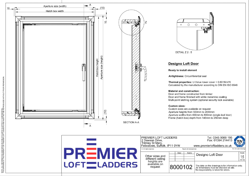 Designo Loft Eaves Door Premier Loft Ladders Ltd NBS Source