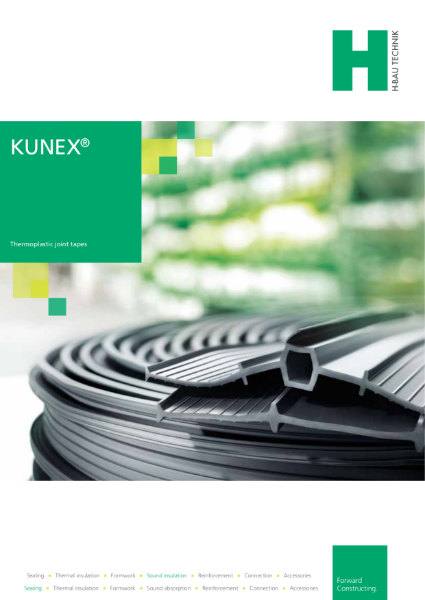H-Bau Kunex Waterproofing Joint Tape Product Catalogue