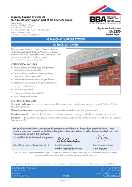 Certificate: 15/5250