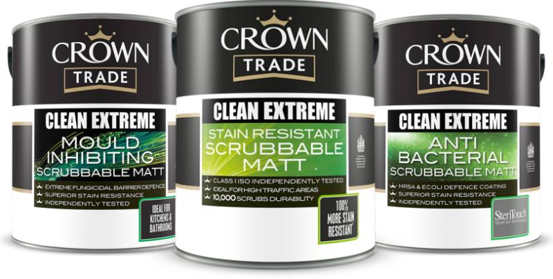 CLEAN AND HYGIENIC PAINT SOLUTIONS FROM CROWN TRADE