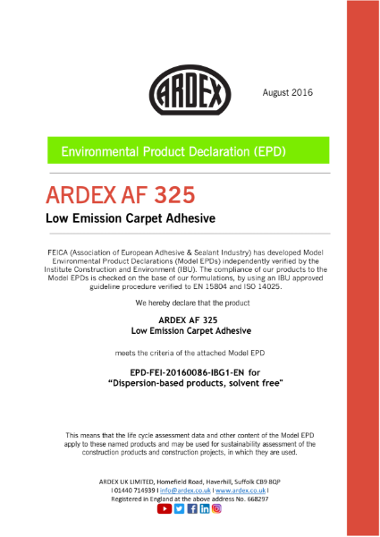 ARDEX AF 325 EPD