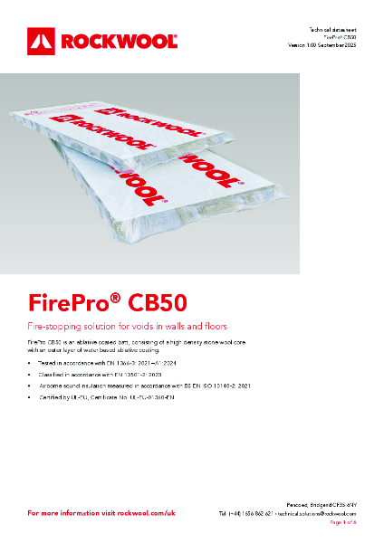 FirePro® CB50 -  Product Data Sheet