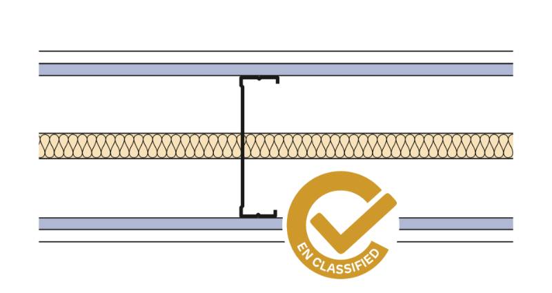 Siniat Single Frame Metal Stud Partition CS14R-12Md12dB-25G - Metal Stud Partitioning
