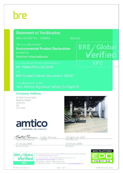 Signature Safety LVT EPD 