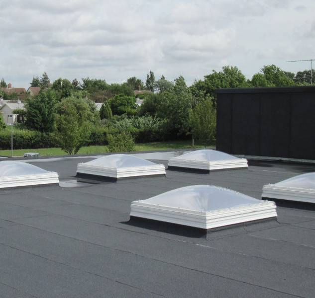 Flat roof covering systems