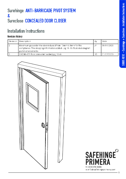 SII005 REV3 - Surehinge _ Sureclose Installation Instructions