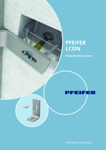 Pfeifer LCON Bracket Fixing System Product Catalogue