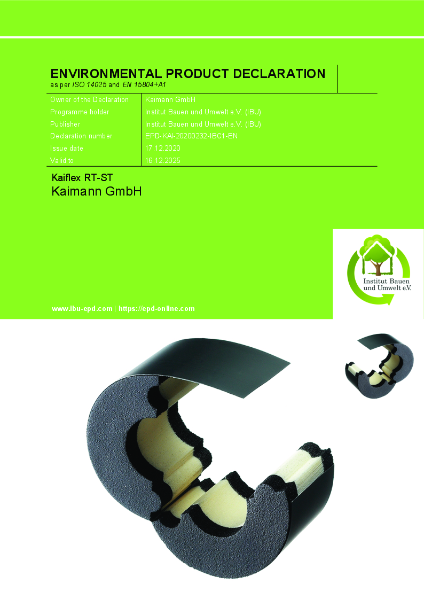 EPD for Kaiflex RT-ST