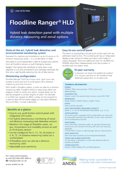 Floodline Ranger® HLD Control Panel